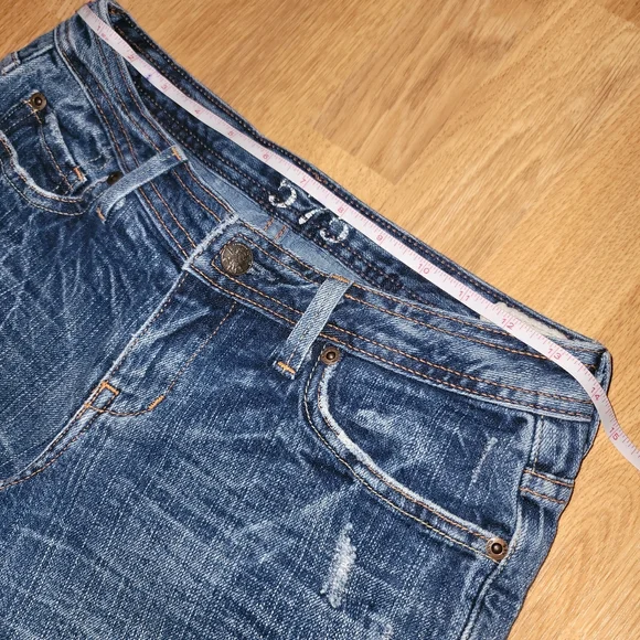 575 denim wide leg capris jeans 26 - Picture 7 of 12